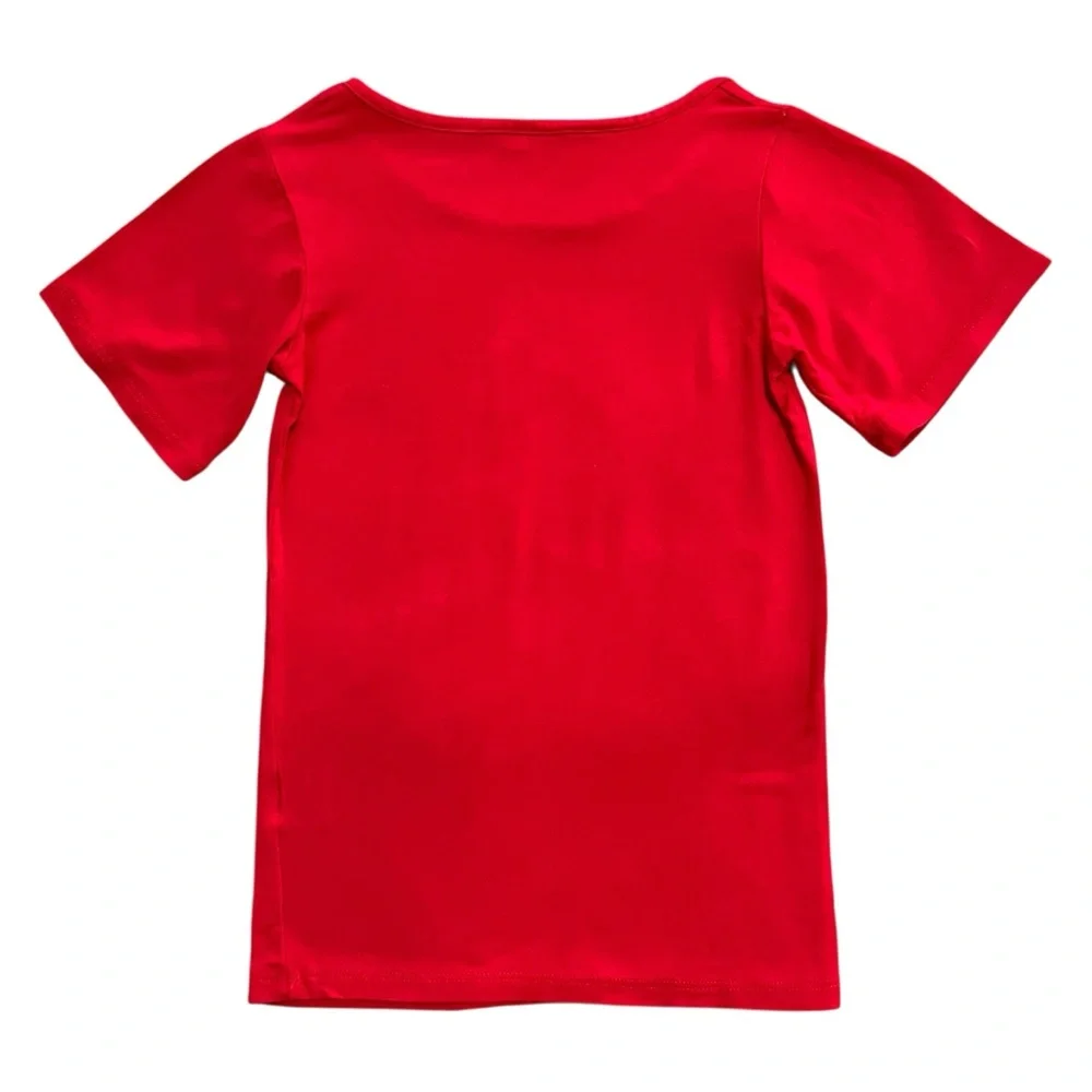 Little Lovies Closet 5T Handmade Solid Red Kids' Pajama Set